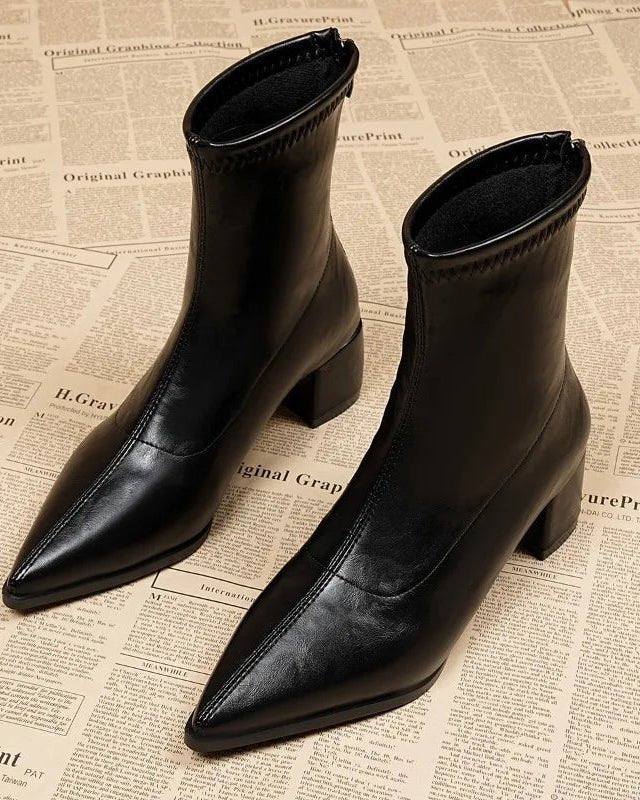 Stylish Retro Platform Party Ankle Boots