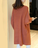 Bat Sleeve Knited Long Cardigan