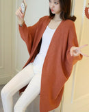 Bat Sleeve Knited Long Cardigan