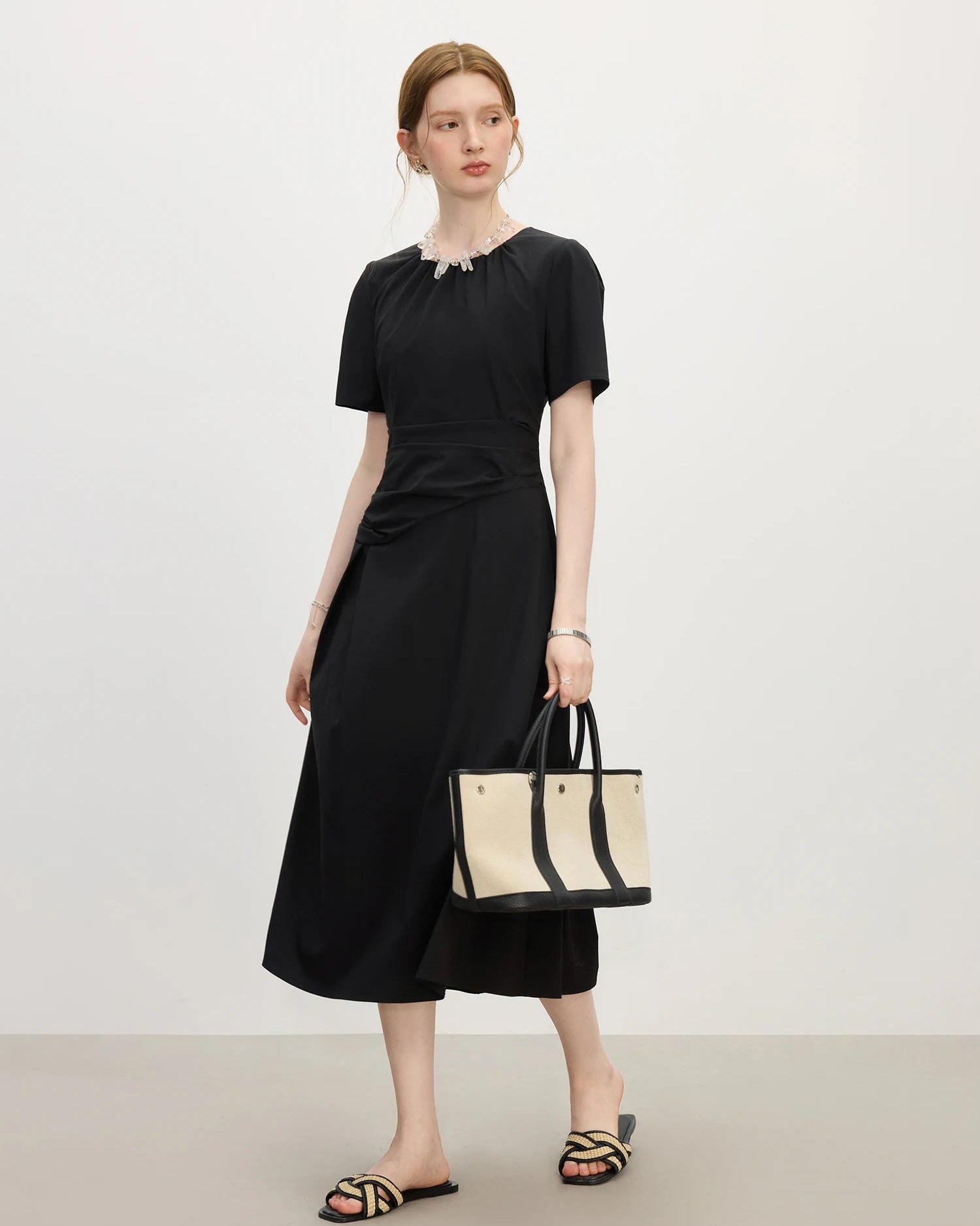 Temperament Waist A-line Dress for Summer