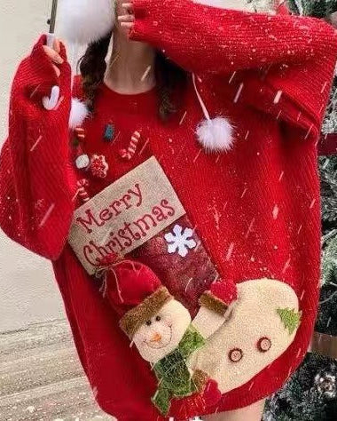 Thick Christmas & New Year Knitted Sweater