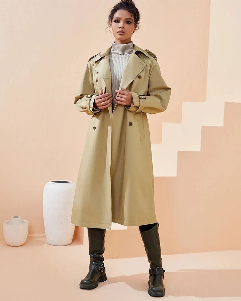 Turn Down Collar 100% Cotton Trench
