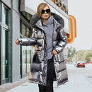 Fur Collar Hooded Long Parka Coat
