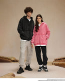 Distressed Washed Batik Retro Zipper Hoodies