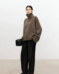 Oversized Cashmere Turtleneck Sweater