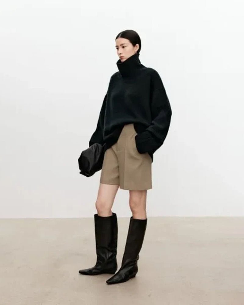 Oversized Cashmere Turtleneck Sweater