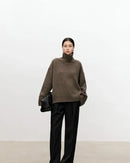 Oversized Cashmere Turtleneck Sweater