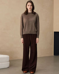 Yak Wool & Cashmere Crew Neck Pullover Sweater