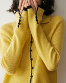Cashmere Button-Down Knitted Chanel-Style Sweater