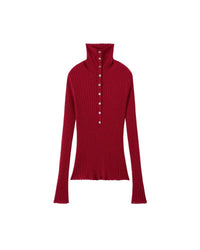 Cashmere & Wool Turtleneck Pullover Sweater