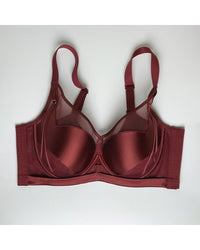Satin mesh push-up and lifting bra