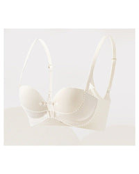 Double front-fastening push-up bra