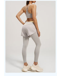 One-piece shockproof gathering sports bra