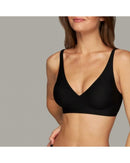 V-neck seamless rimless bra