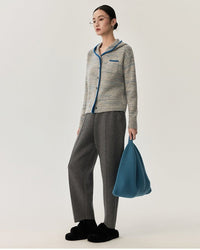 Sheep Wool & Alpaca Wool Hooded Knit Sweater