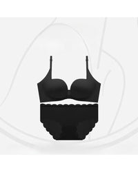 Double front-fastening push-up bra