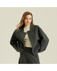Double-Faced Wool And Alpaca Wool Coat