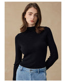 Wool Knitted Turtleneck Pullover Sweater