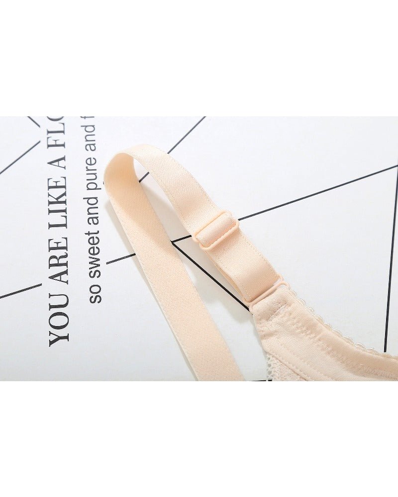 Adjustable cotton-spandex wire-free bra