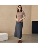 Cashmere Mid-Sleeve Turtleneck Sweater