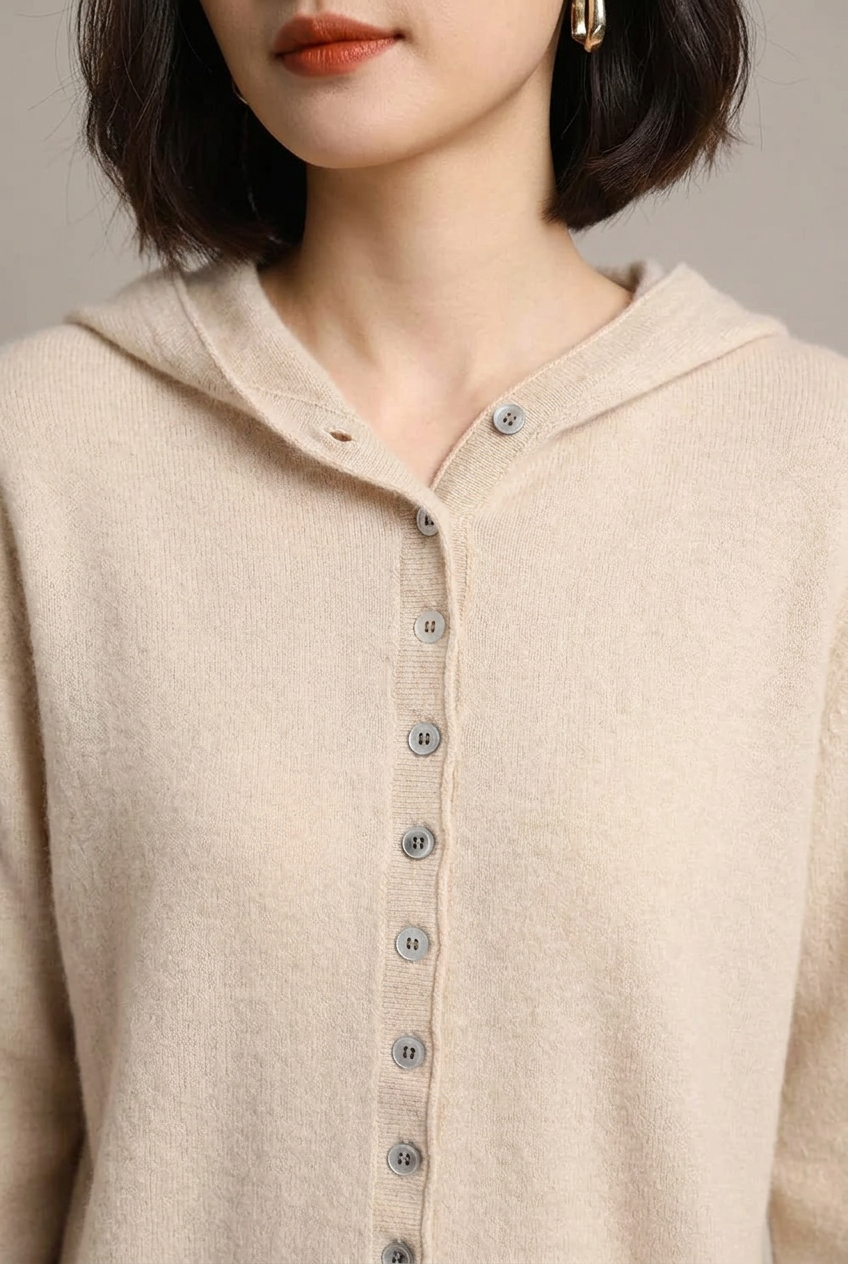 Beige 帽领细节
