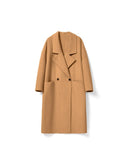Long Cashmere Double-Faced Wool Coat