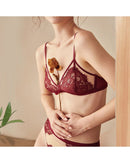 Lace Sexy Pure and Alluring Bra Set