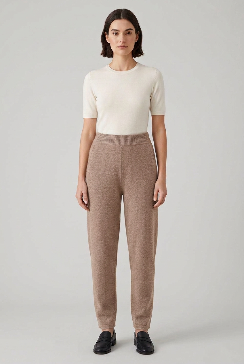 High Rise Cashmere Harlan Pants