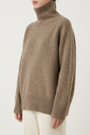 Wool Loose Turtleneck Sweater