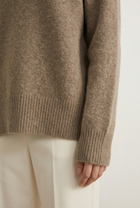 Wool Loose Turtleneck Sweater