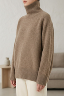Wool Loose Turtleneck Sweater