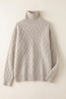 Slouchy Turtleneck Wool Sweater
