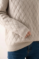 Slouchy Turtleneck Wool Sweater