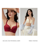 Wire-free push-up lift and seamless bra