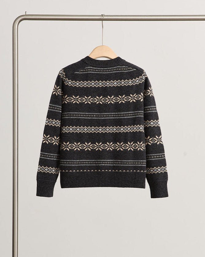 Retro Elegant Sheep Wool Knit Cardigan