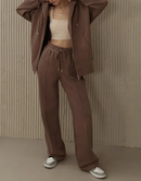 Oversized Fleece Hooded Sweatshirt Tracksuits