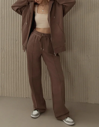 Oversized Fleece Hooded Sweatshirt Tracksuits