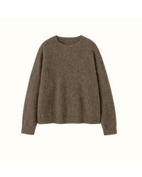 Yak Wool & Cashmere Crew Neck Pullover Sweater