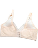 Adjustable cotton-spandex wire-free bra