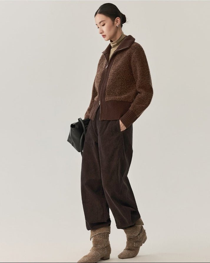 High-Quality Wool Knit Cardigan