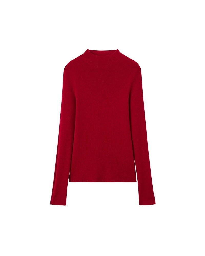 Wool Knitted Turtleneck Pullover Sweater