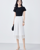 Double-Layered High-Waisted Loose Casual Pants