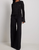 Designers' Lace-Up Long Sleeves Shirt