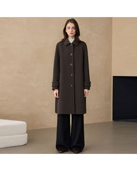 Long Double-Faced Wool Coat