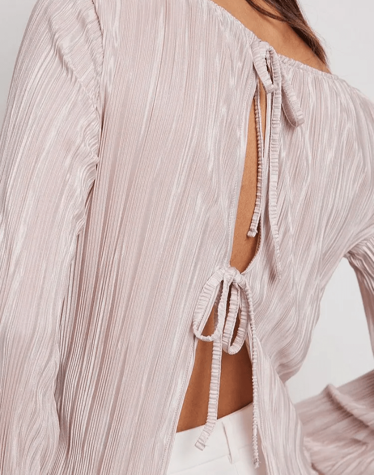 Designers' Lace-Up Long Sleeves Shirt