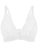 Plus-Size Front-Closure Mesh Bra