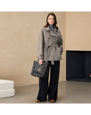 Short Casual Double-Faced Wool Coat