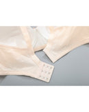 Adjustable cotton-spandex wire-free bra