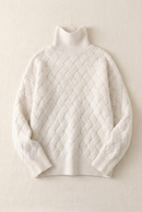 Slouchy Turtleneck Wool Sweater