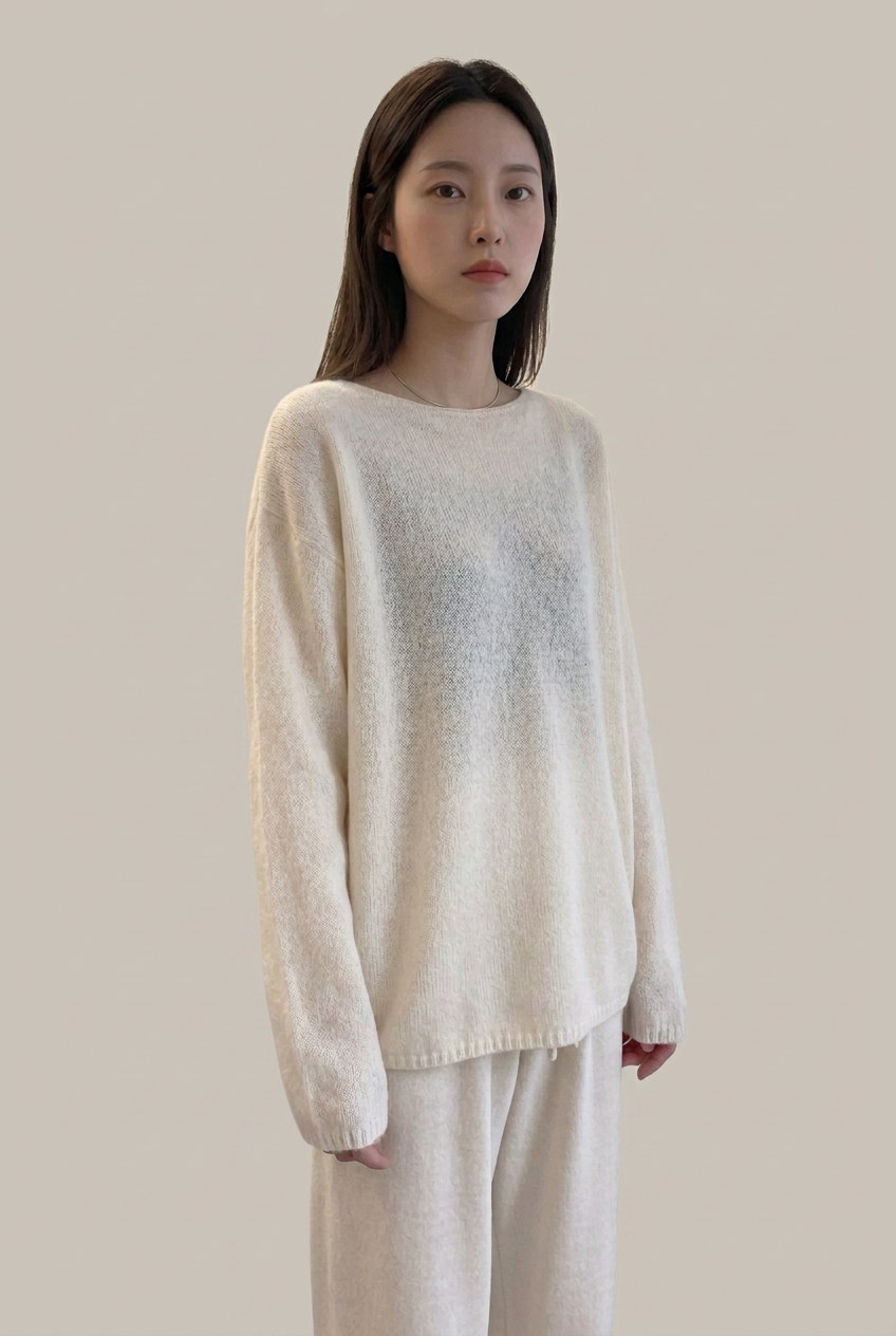 Oversized Wool Boatneck Sweater